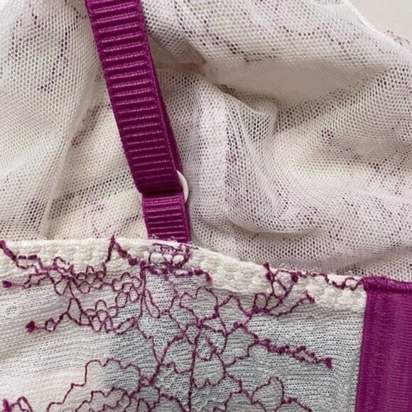 FREE Heidi Klum Heidi Natural Lift Lace Bra Wild Aster Women’s M - Picture 7 of 11